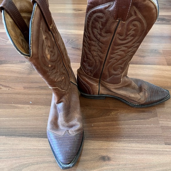 Genuine leather armadillo cowboy boots - Picture 3 of 9